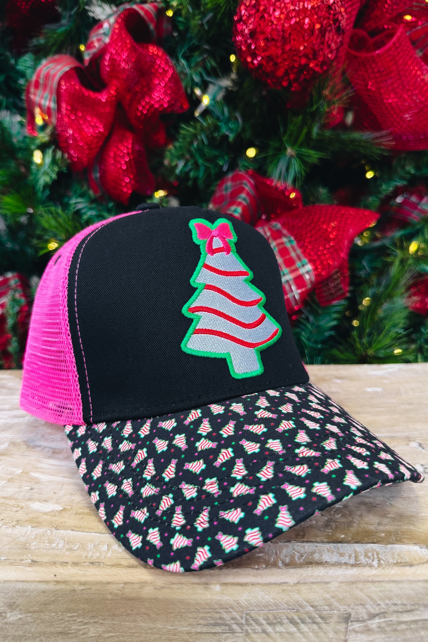 Bow Christmas Treat Trucker Hat