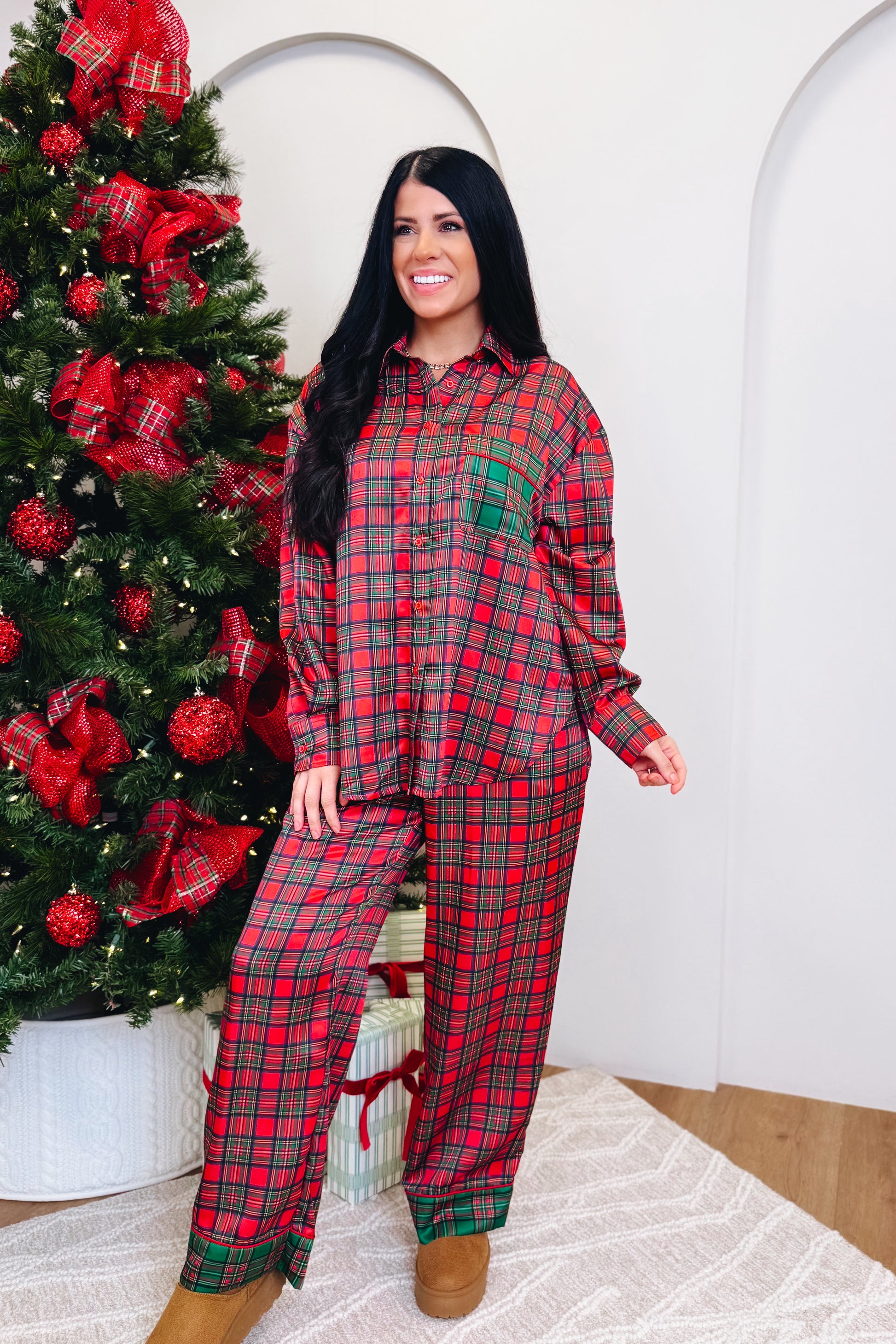 Deck The Holidays Pajama Set - 2 Colors!