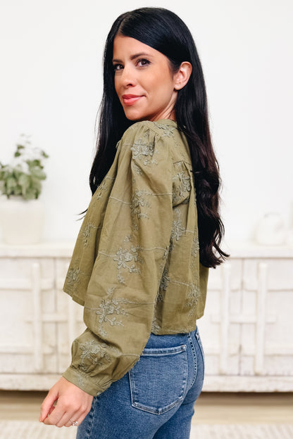 3D For Me Button Down Top