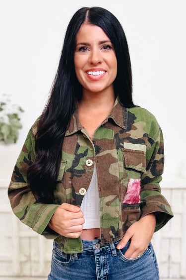 Hidden Floral Shacket