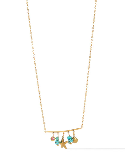 San Marino Charm Necklace - Gold