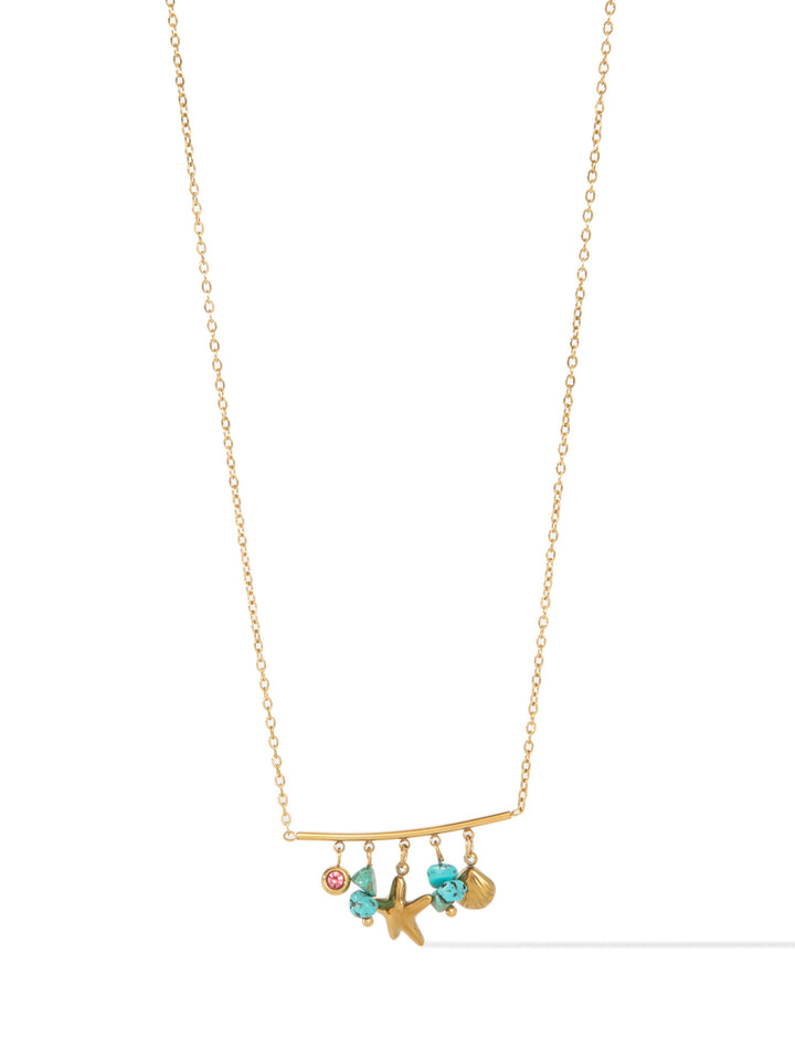 San Marino Charm Necklace - Gold