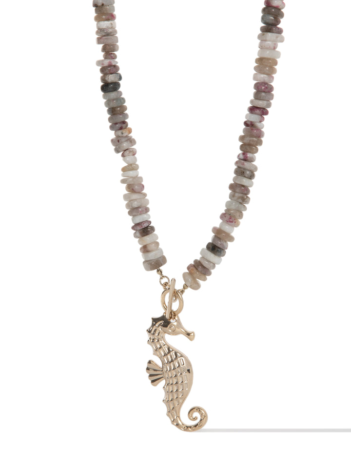 Calypso Necklace - Linen - White Sands