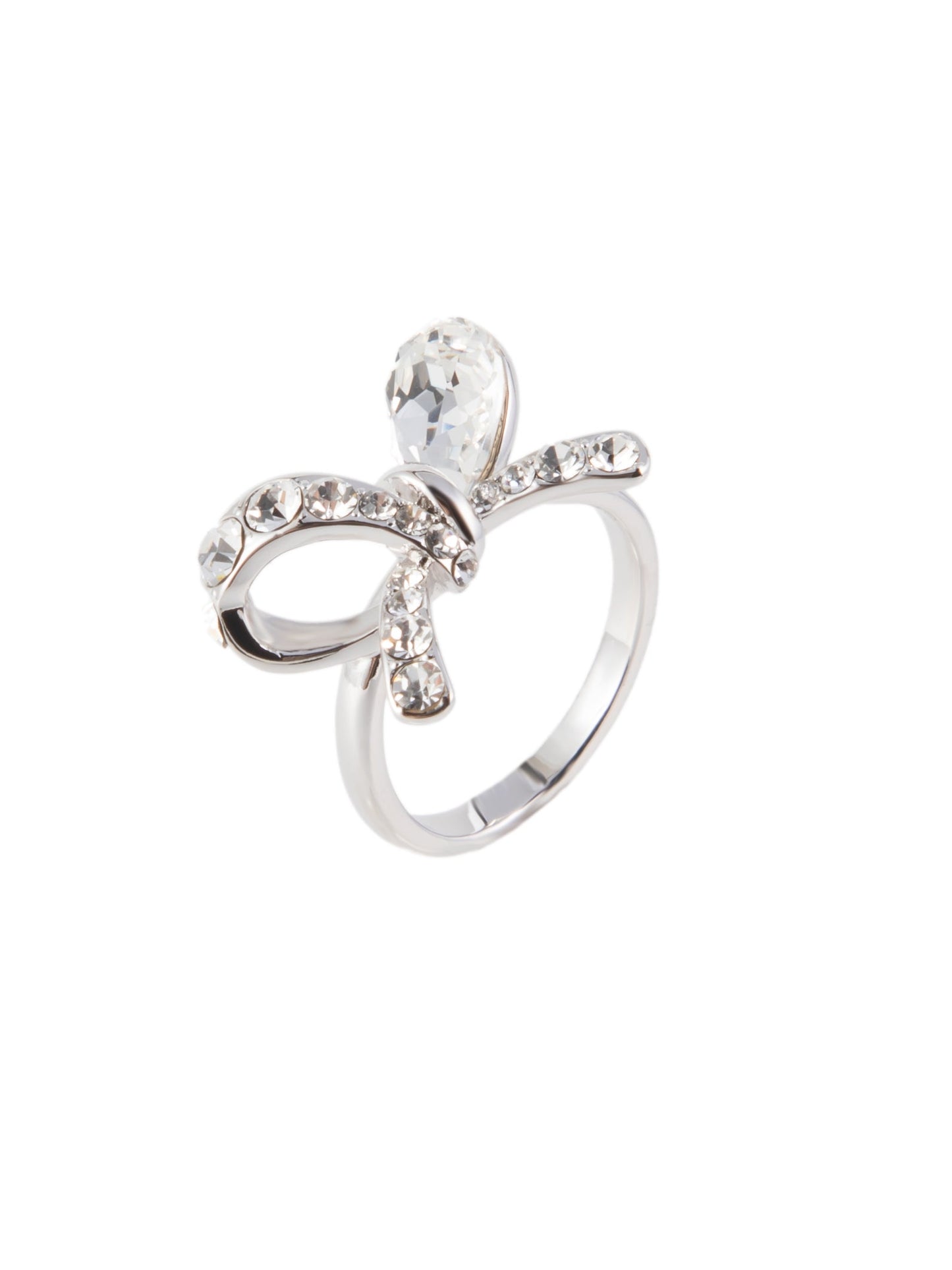 Tied Up Ring - Silver White