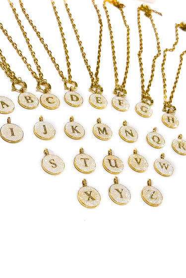 Who's That Girl Initial Necklace - Gold