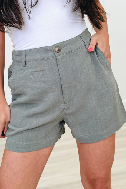Laid Back Cool Linen Shorts - 2 Colors!