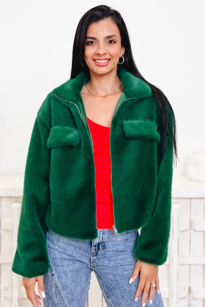 Glamour Glow Faux Fur Jacket