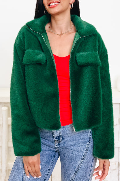 Glamour Glow Faux Fur Jacket