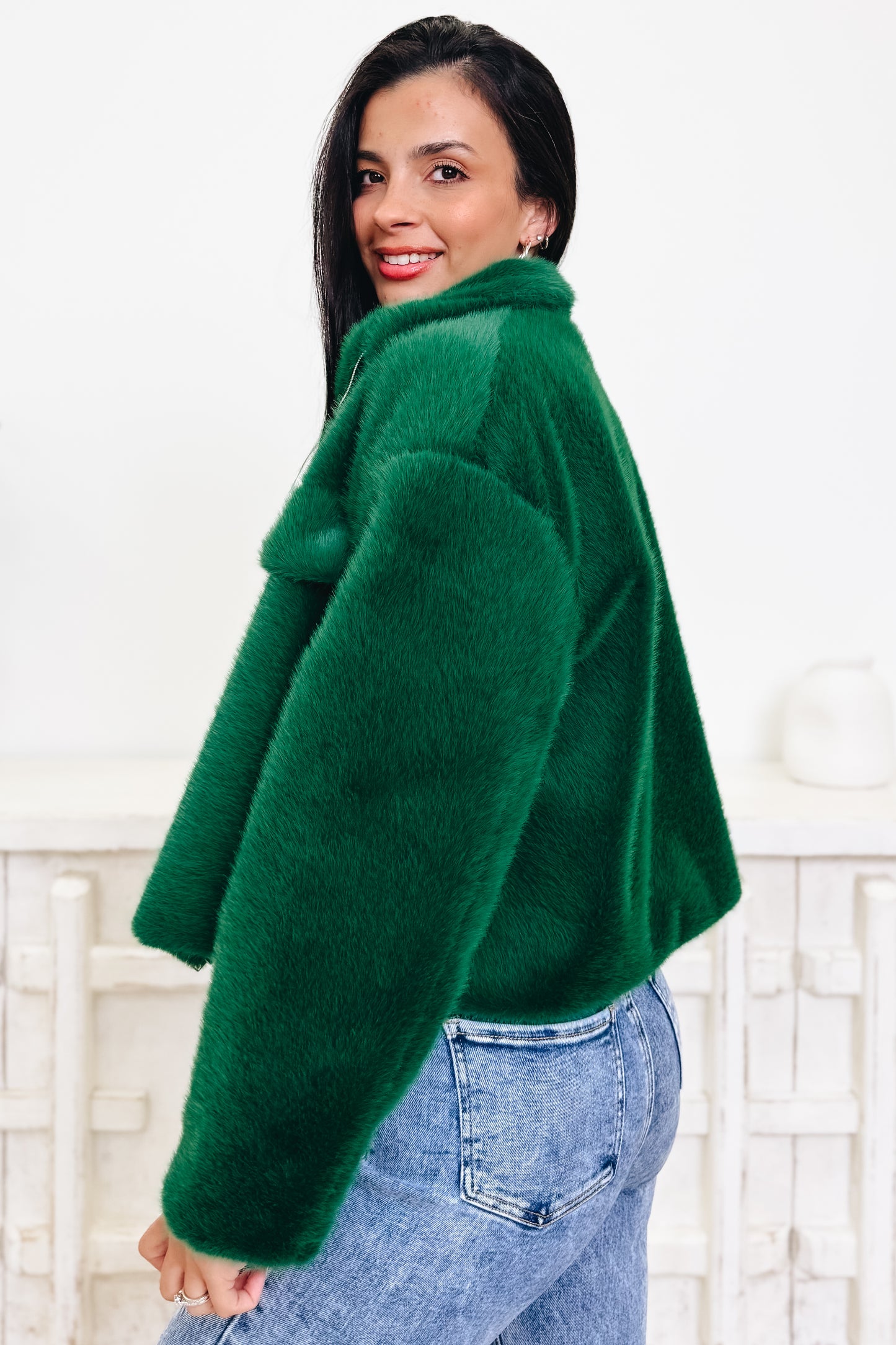 Glamour Glow Faux Fur Jacket