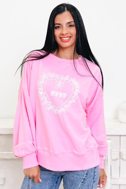 XOXO Heart Rope Sweater