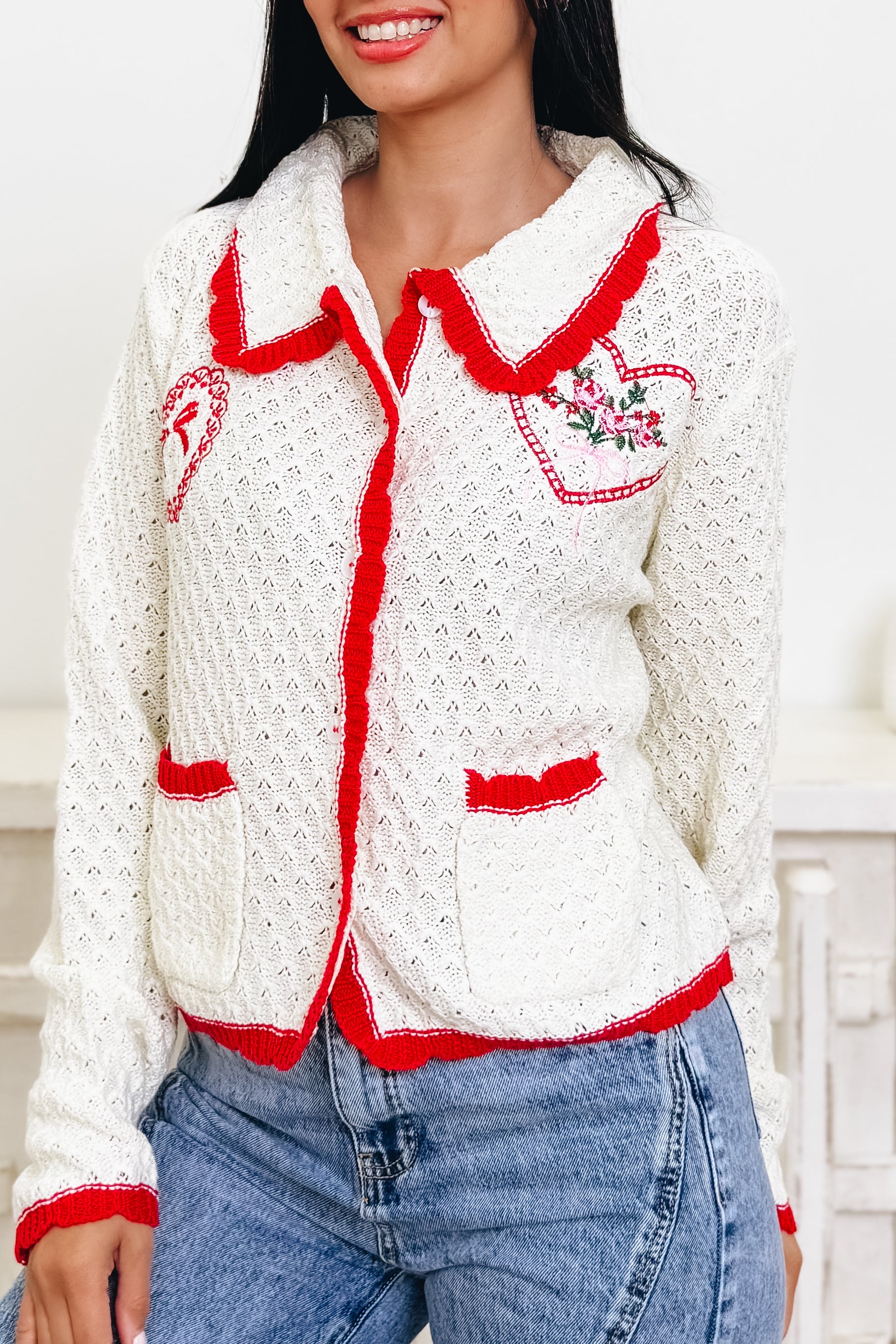 V-Day Bouquet Cardigan