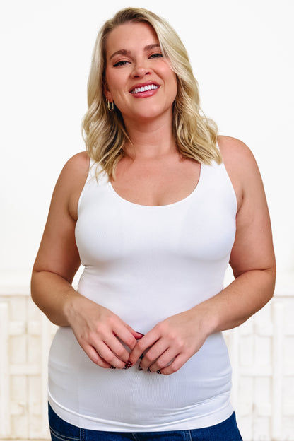 Like A Glove Reversible Built In Bra Seamless Tank Top - 12 Colors!