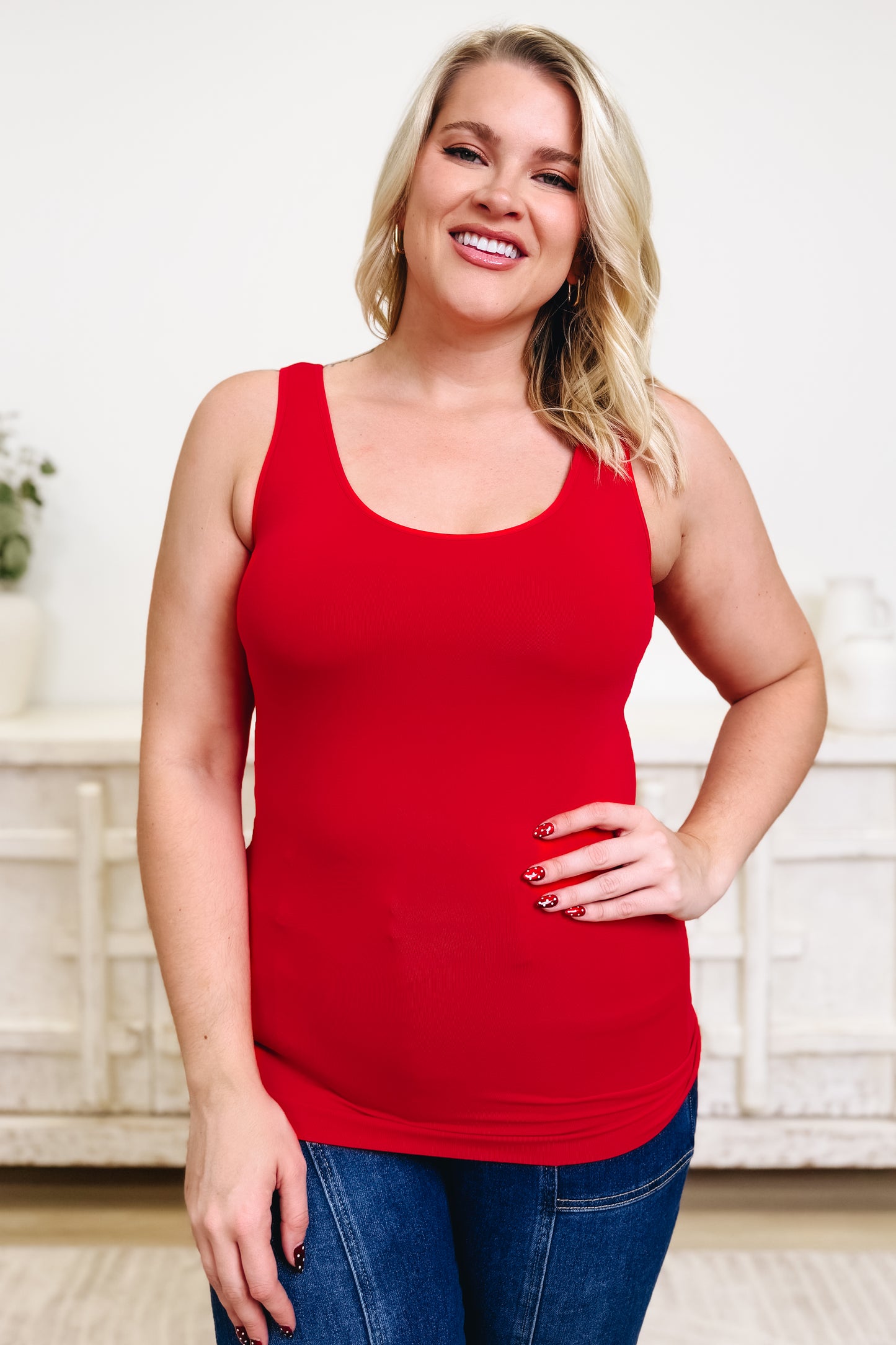 Like A Glove Reversible Built In Bra Seamless Tank Top - 12 Colors!