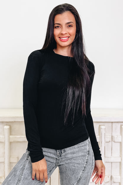 Like A Glove Mock Neck Top - 7 Colors!