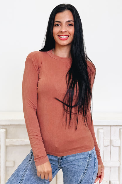 Like A Glove Mock Neck Top - 7 Colors!