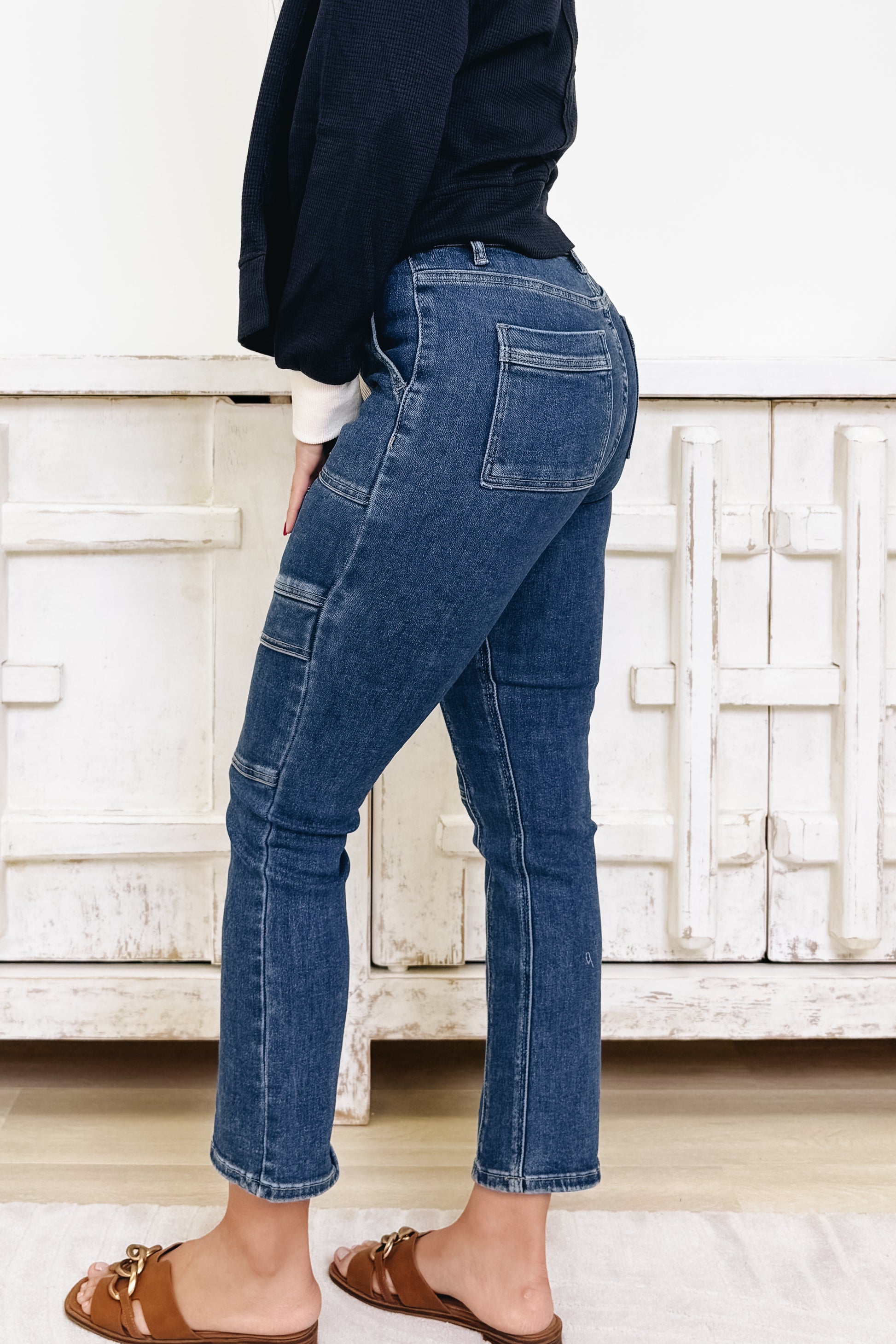 Honey Love By Risen - High Rise Ankle Straight Jeans - 2 Colors!