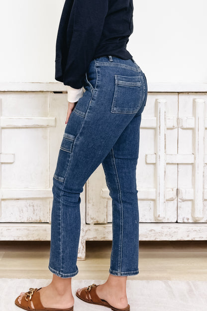 Honey Love By Risen - High Rise Ankle Straight Jeans - 2 Colors!