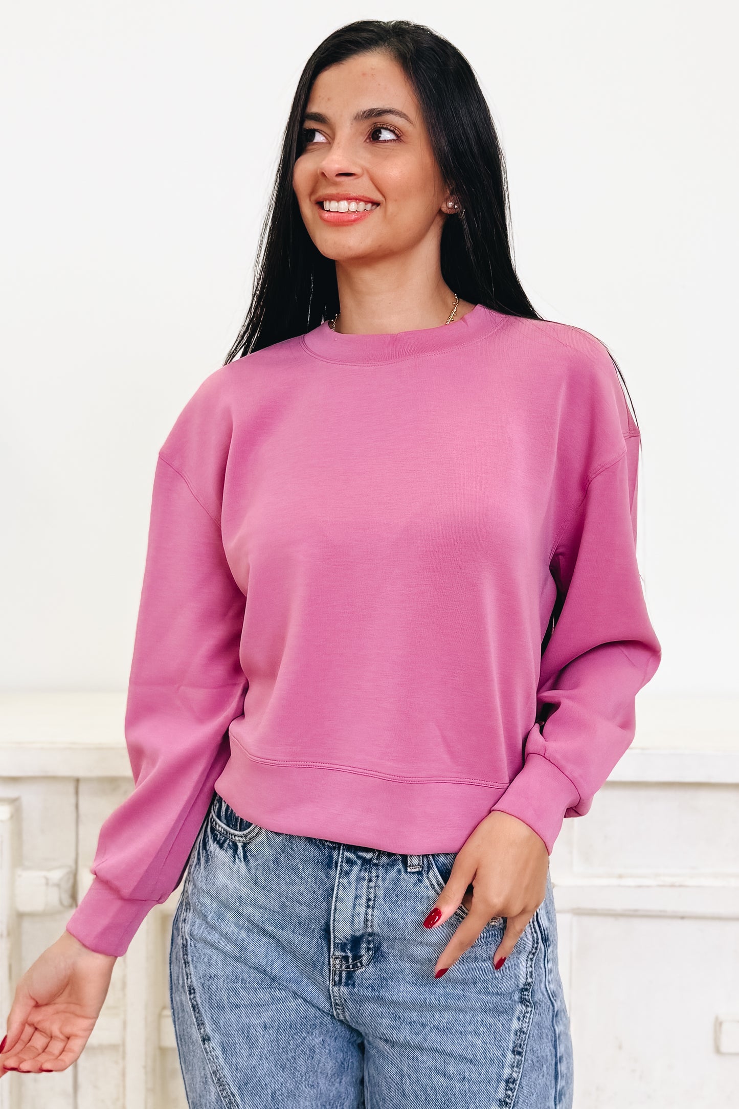 Cozy Comfort Crew Neck Top - 4 Colors!