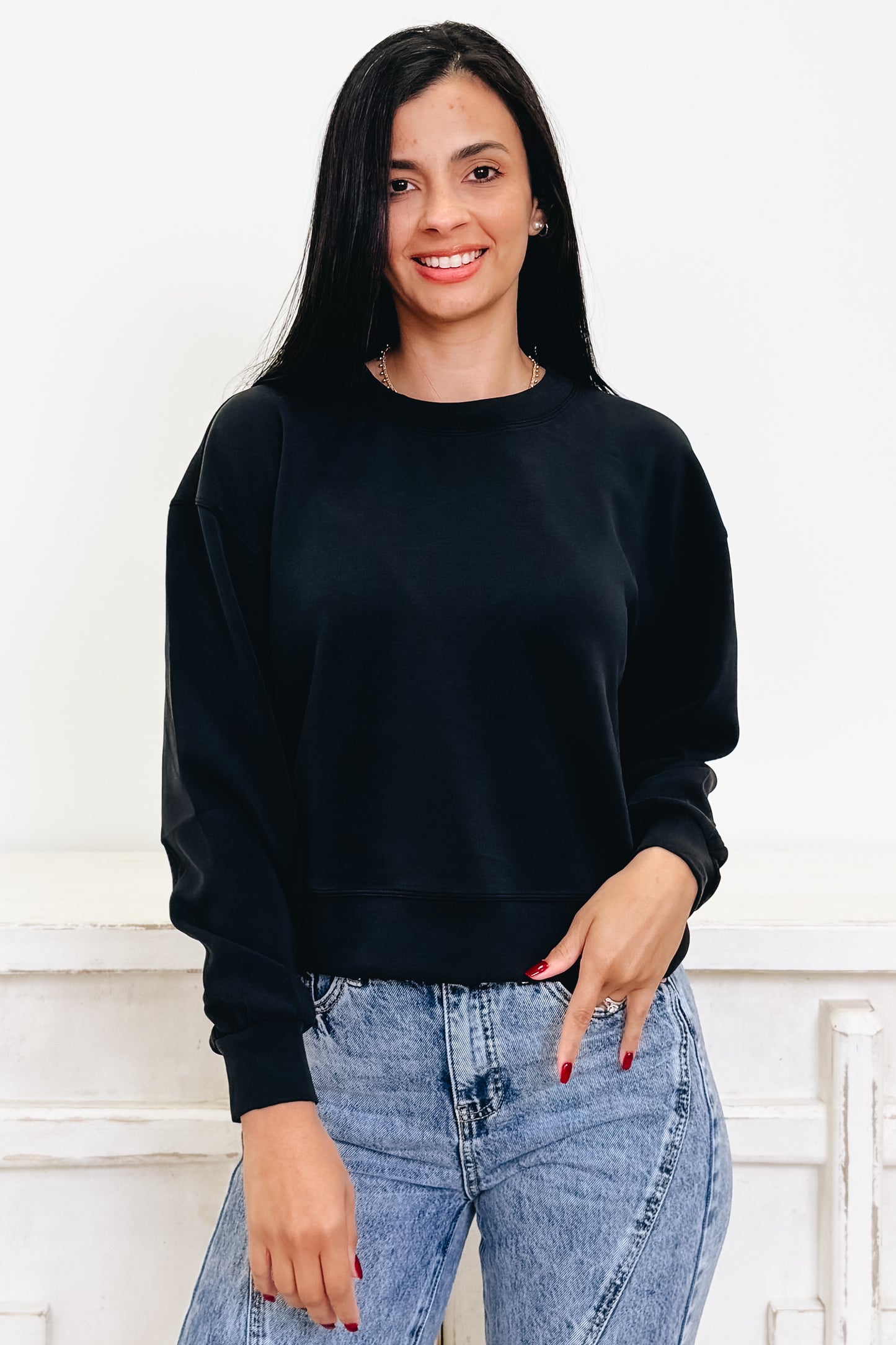 Cozy Comfort Crew Neck Top - 4 Colors!