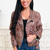 Run Wild Leopard Moto Jacket - Mint Mocha Leopard