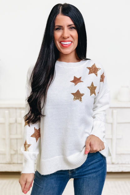 Shimmering Stars Sweater - 2 Colors!
