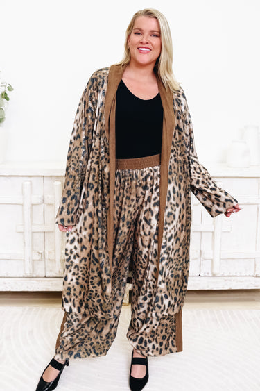 Roam Free Leopard Duster Jacket