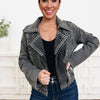 Sweet Shine Denim Jacket - Black Denim