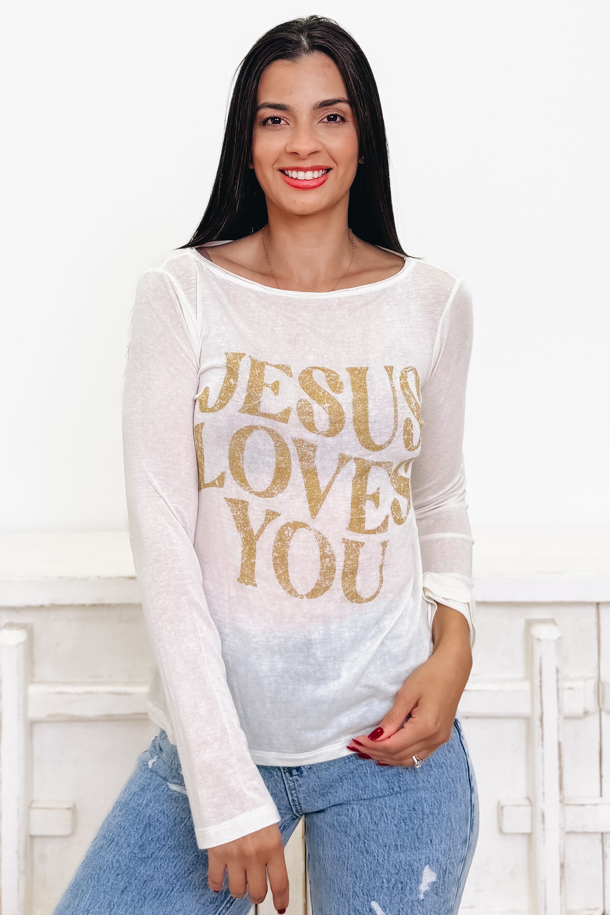 Jesus Loves You Graphic Tee- 3 Colors!