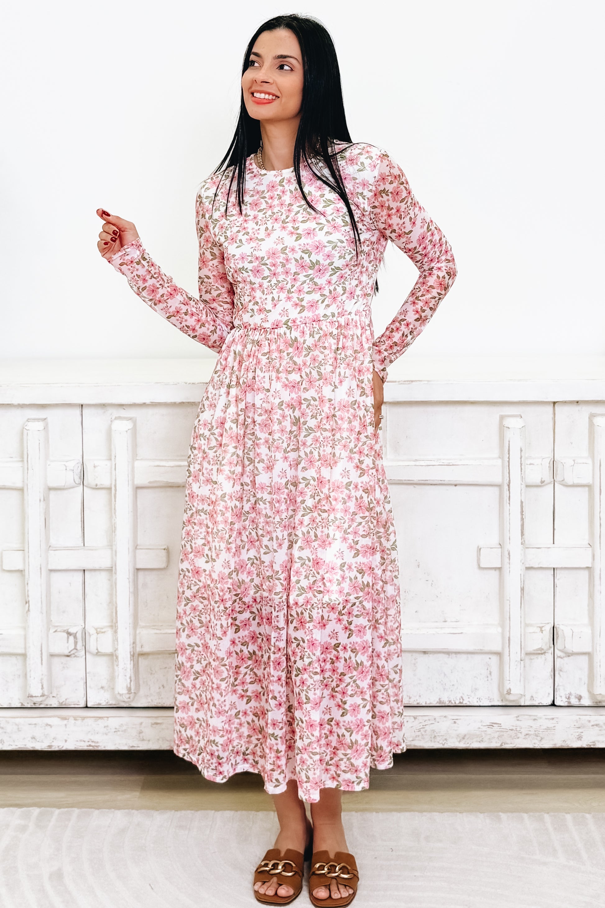 Because I'm Happy Floral Dress