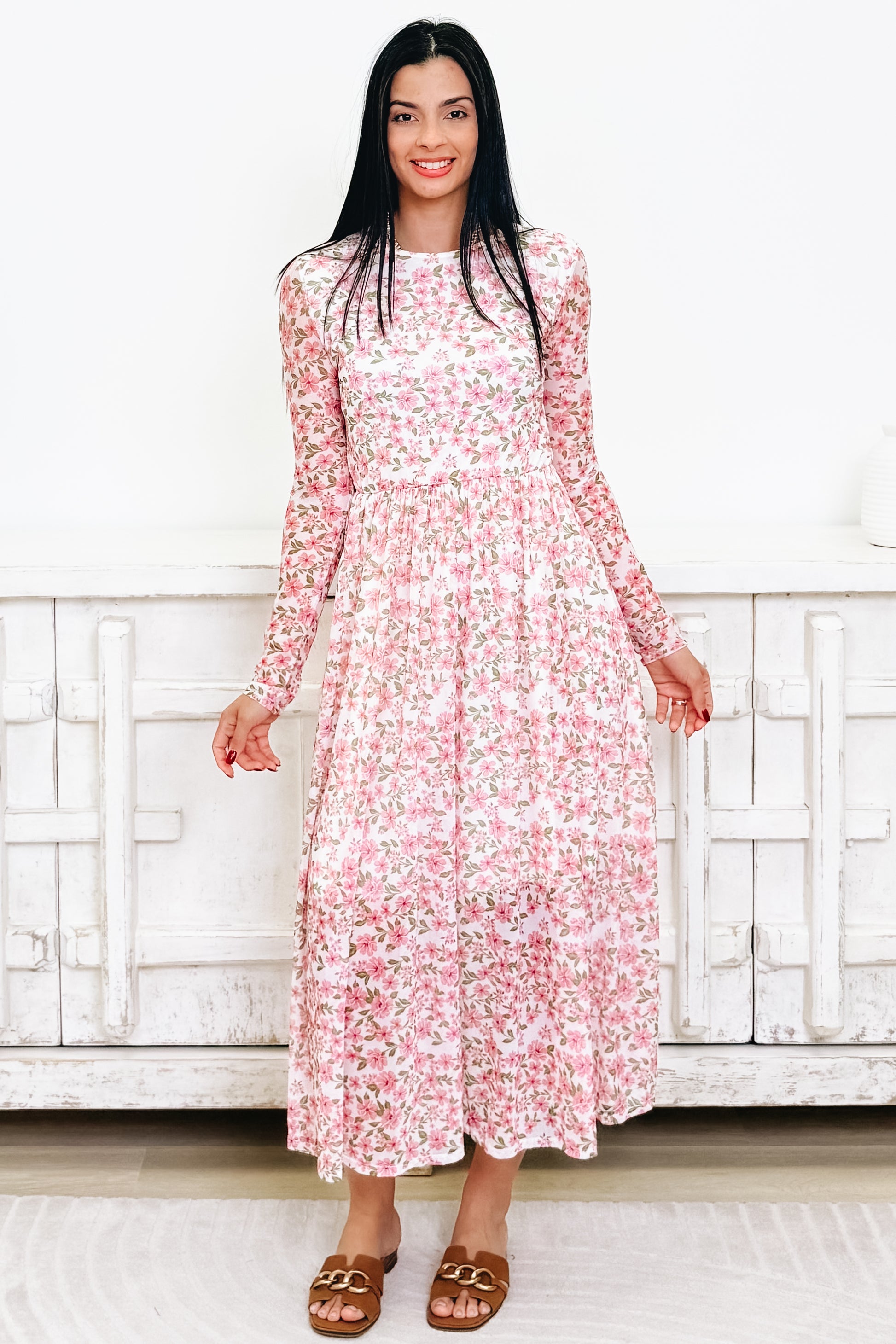 Because I'm Happy Floral Dress