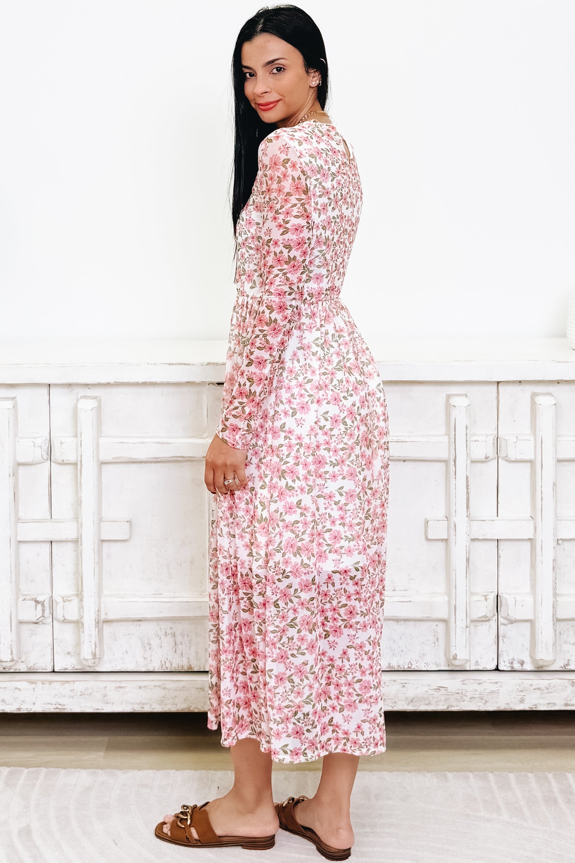 Because I'm Happy Floral Dress