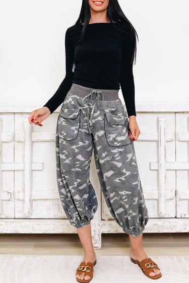 Top Class Camo Joggers Pants - Washed Camo