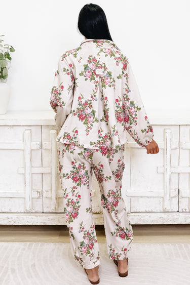 Bloom Boom Quarter Zip Floral Pants Set