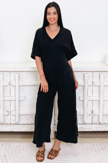 Downtown Dream Jumpsuit - 2 Colors!