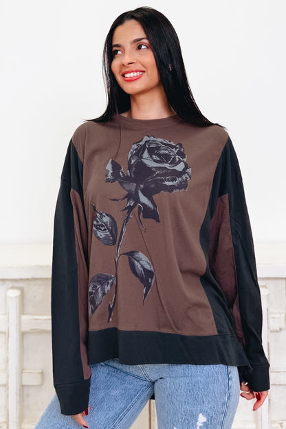 Rose Darling Graphic Top - 3 Colors!