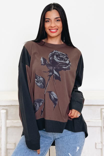 Rose Darling Graphic Top - 3 Colors!