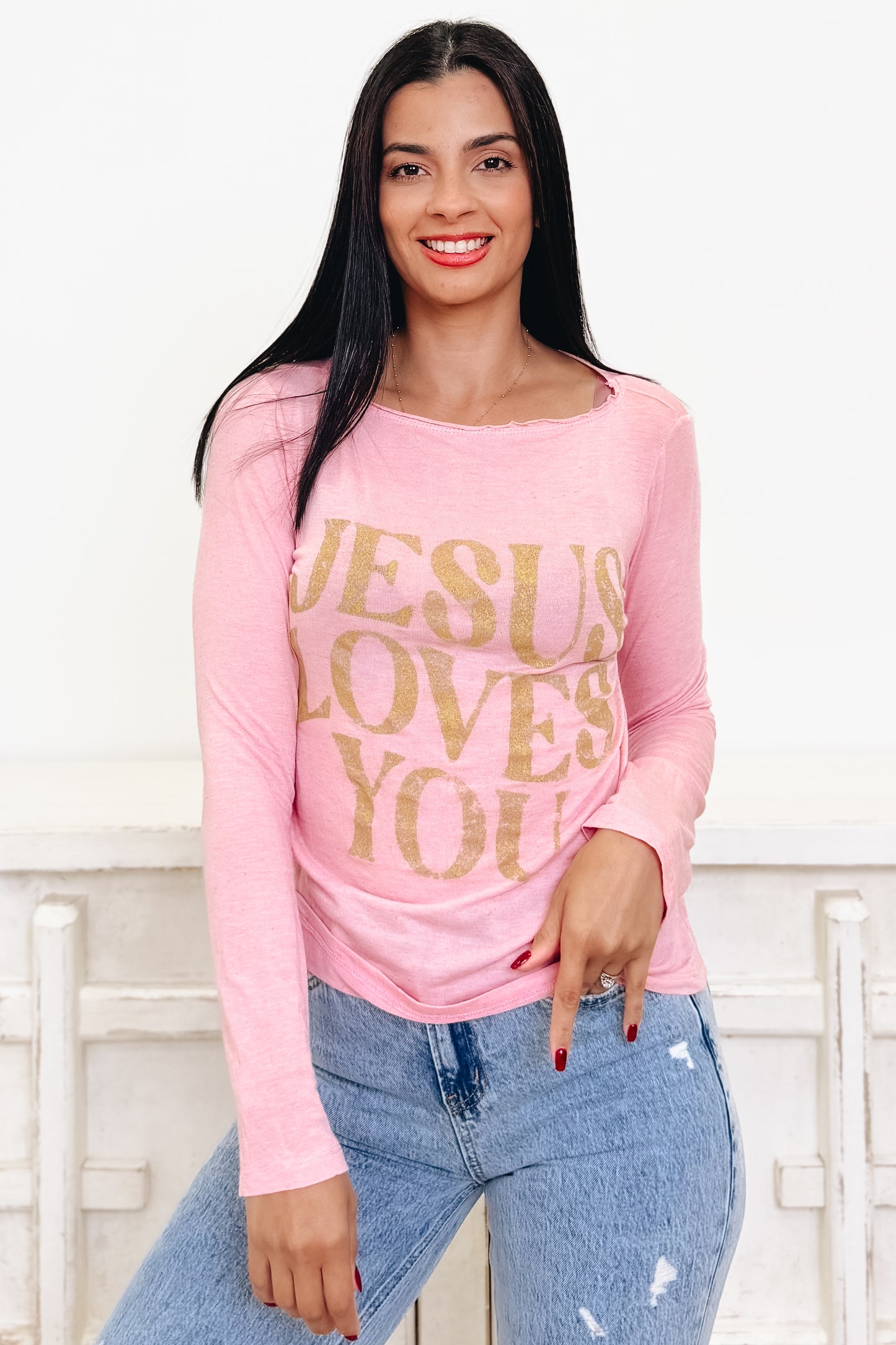 Jesus Loves You Graphic Tee- 3 Colors!