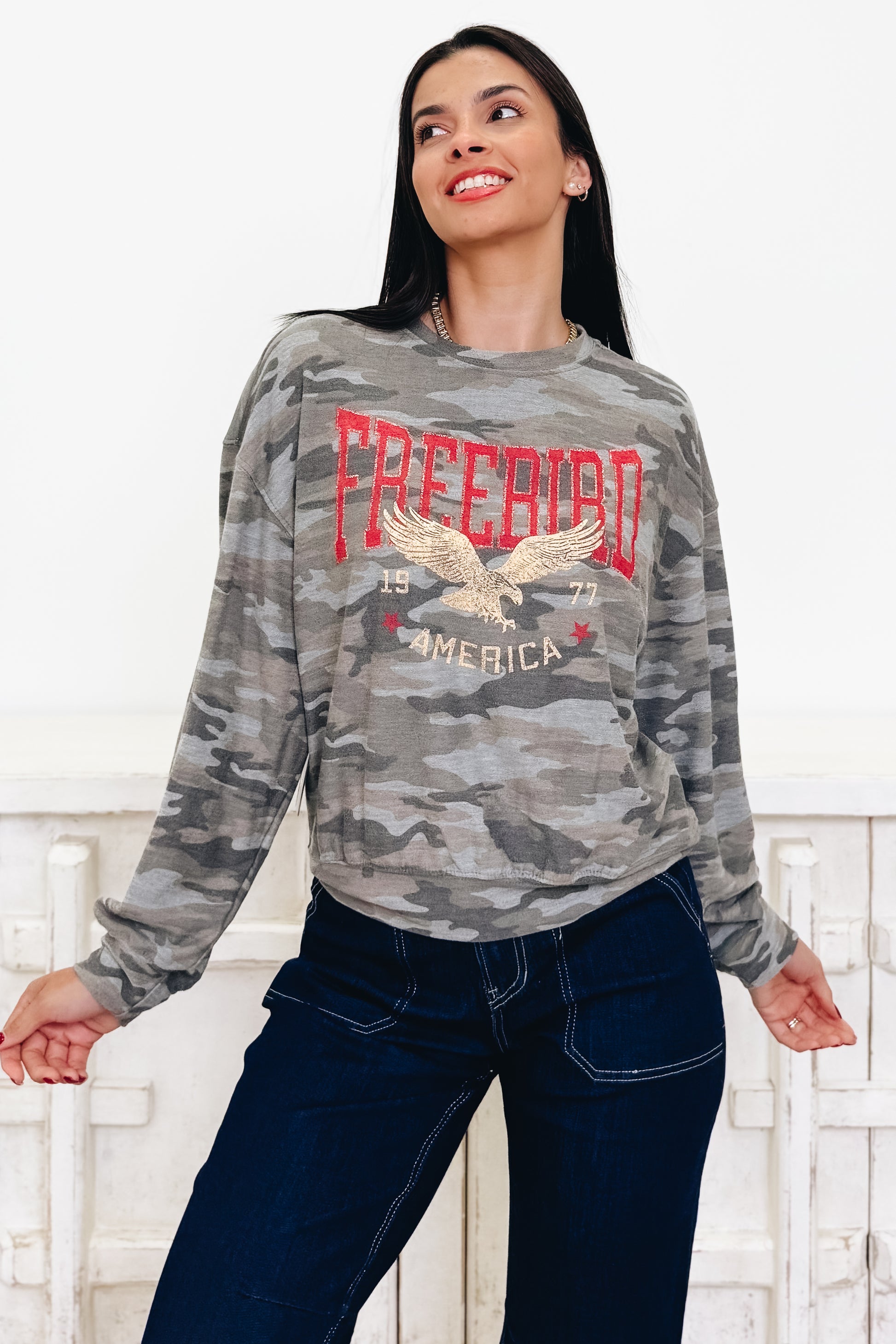 Free Bird Graphic Top - 2 Colors!