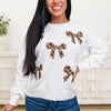 Queen Of Class Leopard Bow Sweater - 2 Colors!