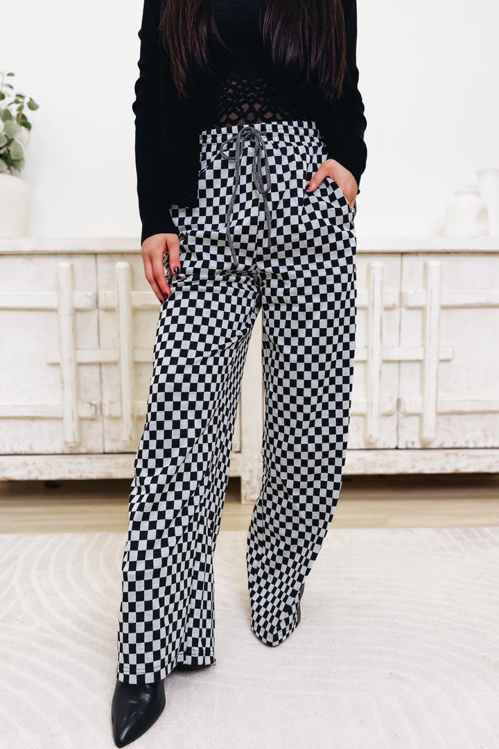 Check Yes Babe Wide Leg Pants - 2 Colors!