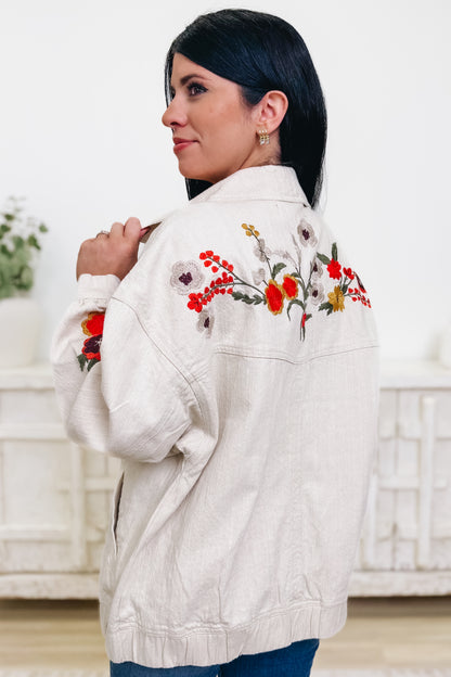 Branching Out Floral Denim Jacket - 2 Colors!