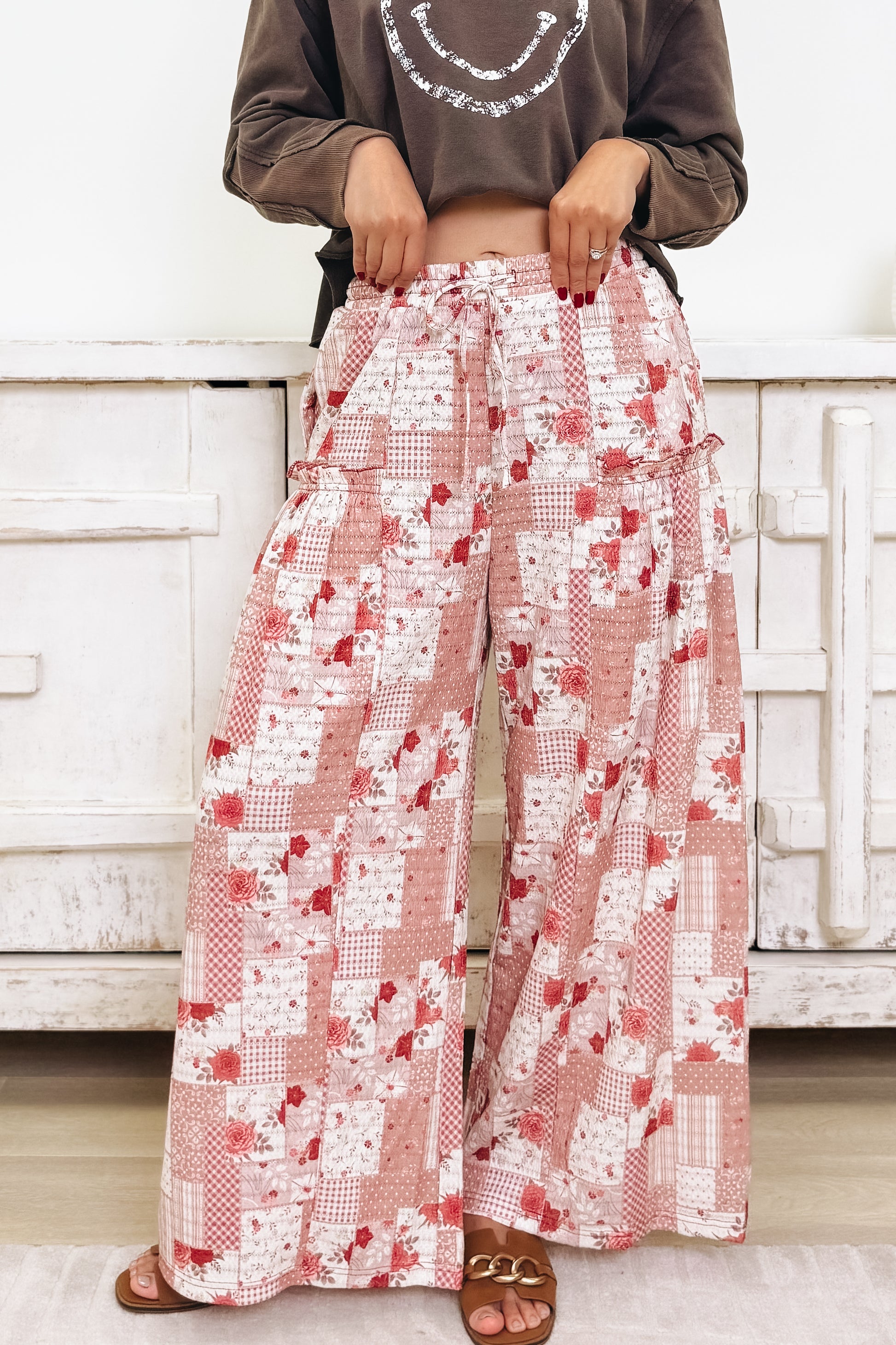 A Piece Of Patchwork Pants - 3 Colors!