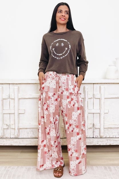 A Piece Of Patchwork Pants - 3 Colors!