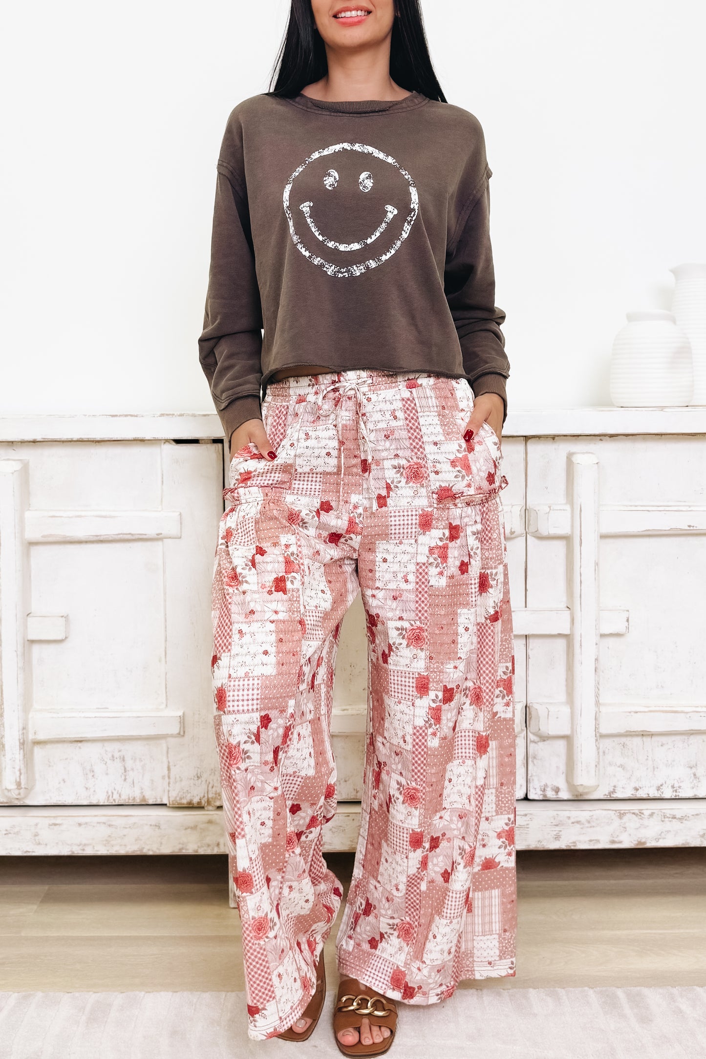 A Piece Of Patchwork Pants - 3 Colors!