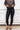 Gloss Boss Snakeskin Active Faux Leather Leggings - Black