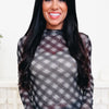 Checkmate Chic Plaid Mesh Top - 2 Colors!