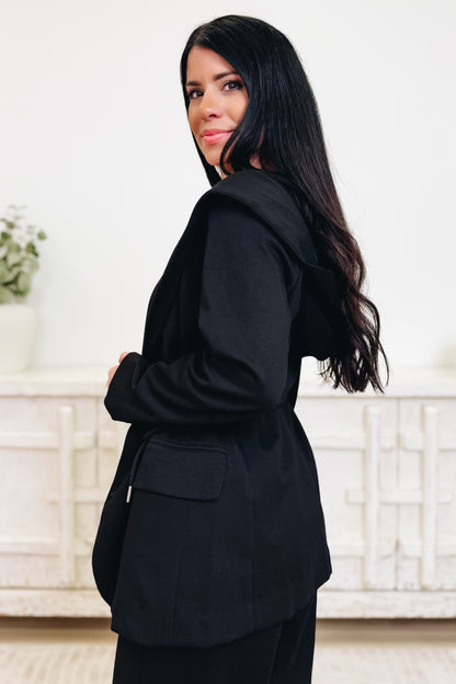 City Chic Hooded Blazer - 3 Colors!