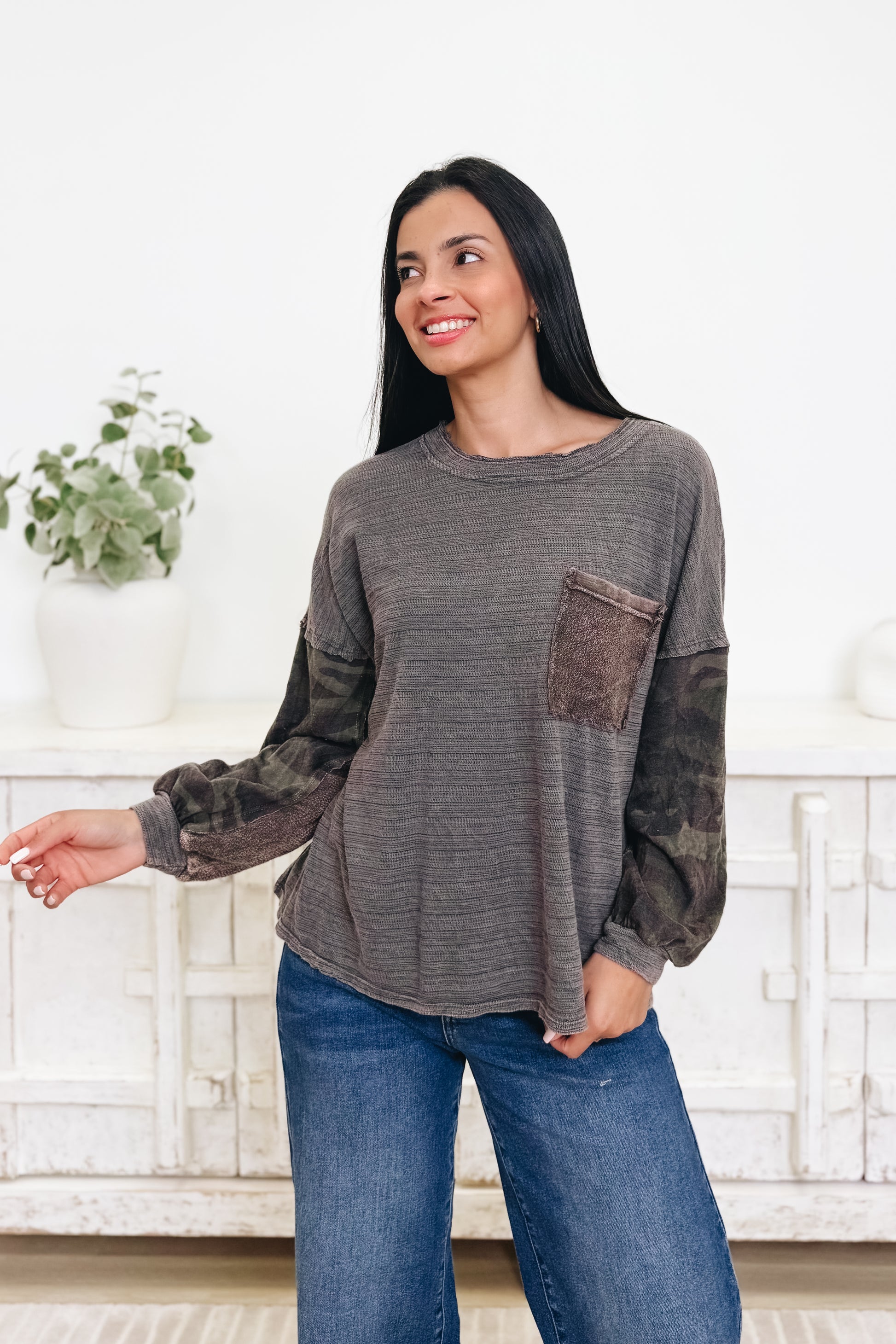 Keep It Discrete Camo Top - 3 Colors!