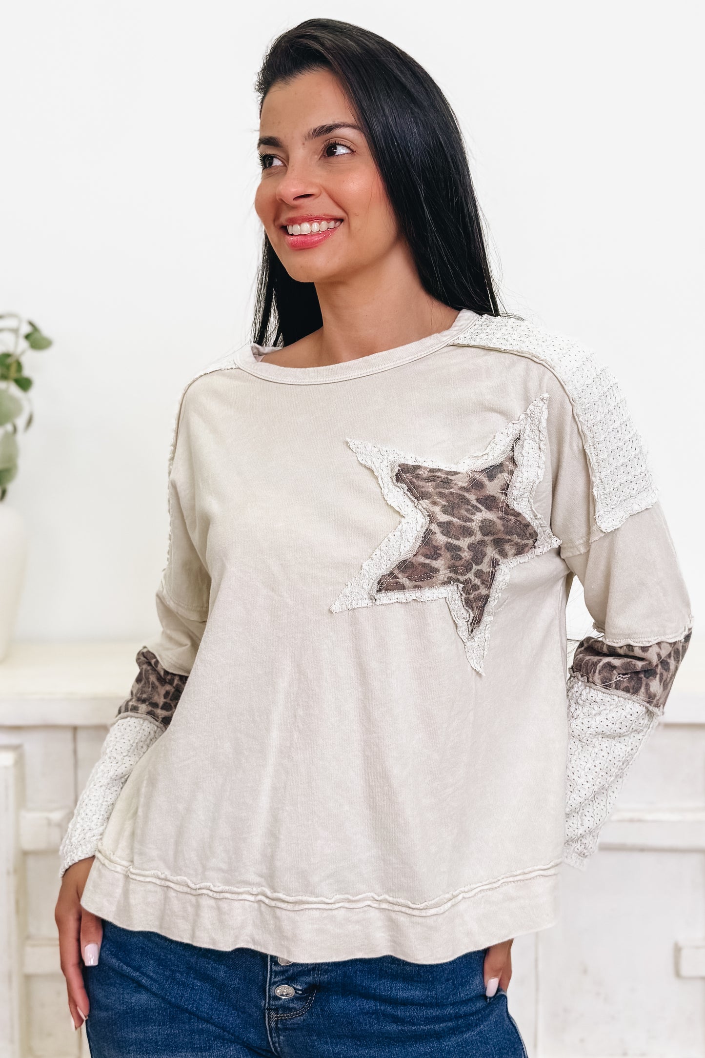 Running Wild Leopard Star Top - 2 Colors!
