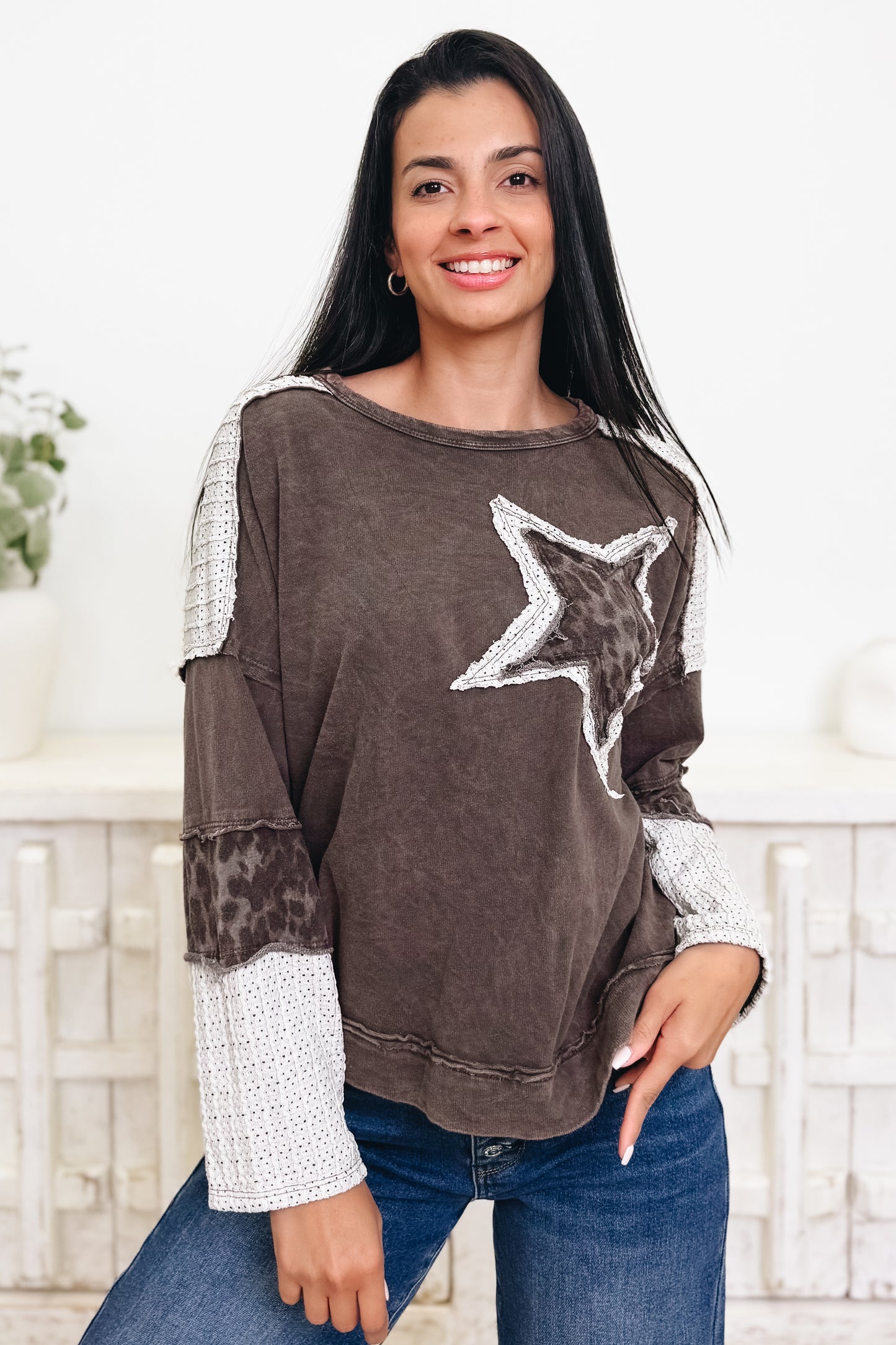 Running Wild Leopard Star Top - 2 Colors!